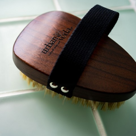 Ayurvedic body brush for dry Garshan massage Urban Veda