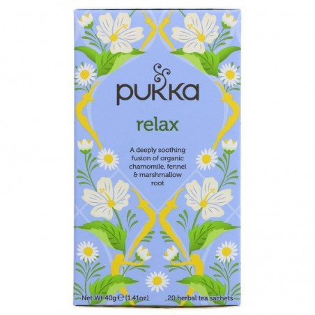 Raminanti arbata Relax, ekologiška, Pukka, 20 pakelių