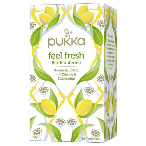 Energizuojanti arbata Feeel Fresh, ekologiška, Pukka, 20 pakelių