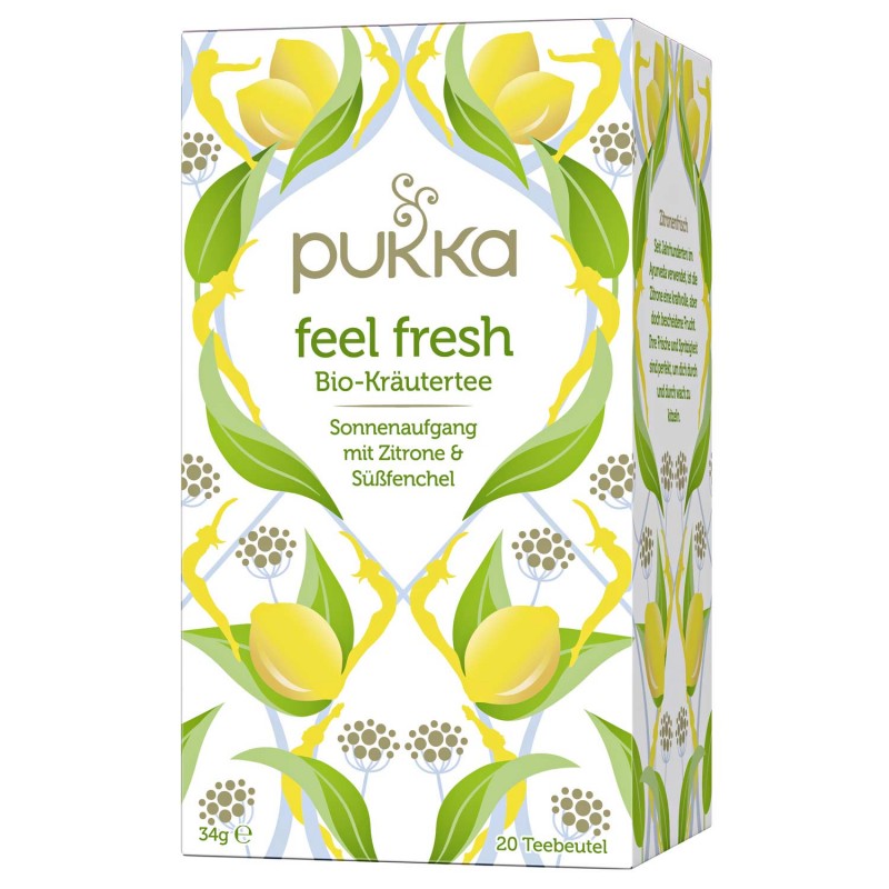 Energizuojanti arbata Feeel Fresh, ekologiška, Pukka, 20 pakelių Energizuojanti arbata Feeel Fresh, ekologiška, Pukka, 20 pakelių