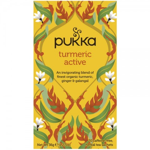 Чай стимулирующий Turmeric Active, Pukka, 20 пакетиков