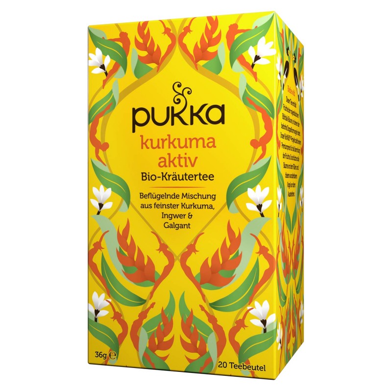 Stimuliuojanti arbata Turmeric Active, ekologiška, Pukka, 20 pakelių Stimuliuojanti arbata Turmeric Active, ekologiška, Pukka, 20 pakelių