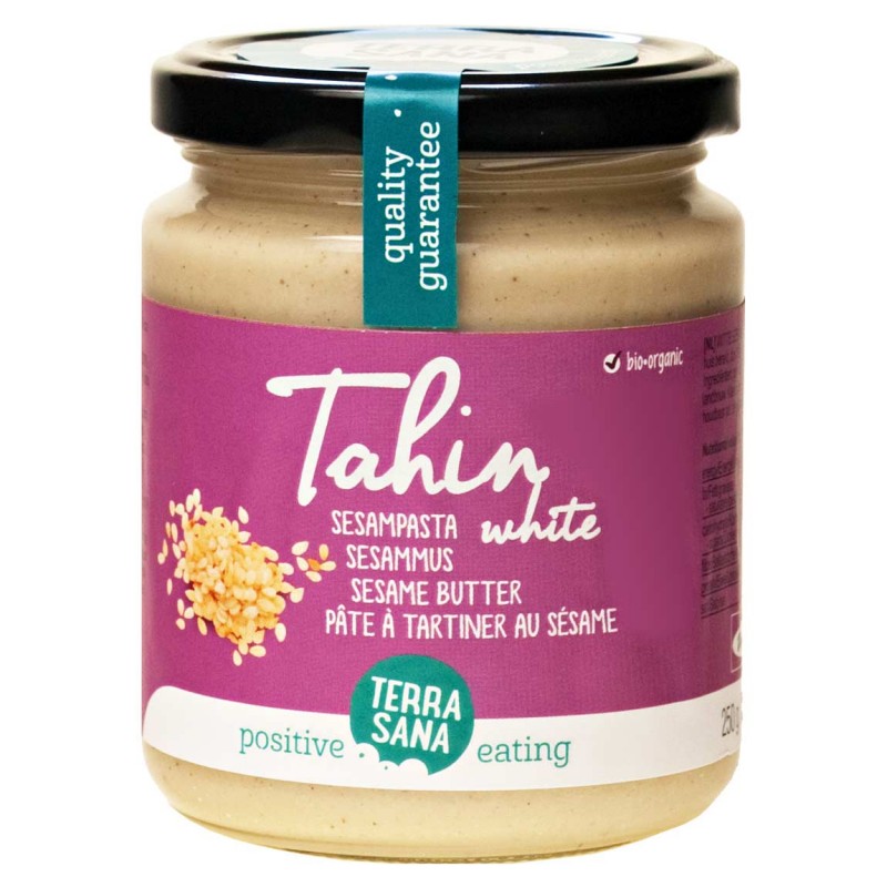 Šviesi sezamų pasta Tahini, ekologiška, Terra Sana, 250 g Šviesi sezamų pasta Tahini, ekologiška, Terra Sana, 250 g