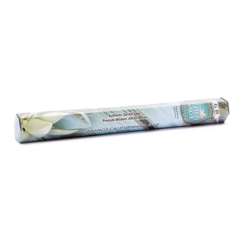 White sage incense sticks in a hexagon White Sage, GR, 20g