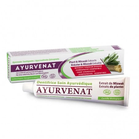 Organic toothpaste Miswak, Ayurvenat, 75ml