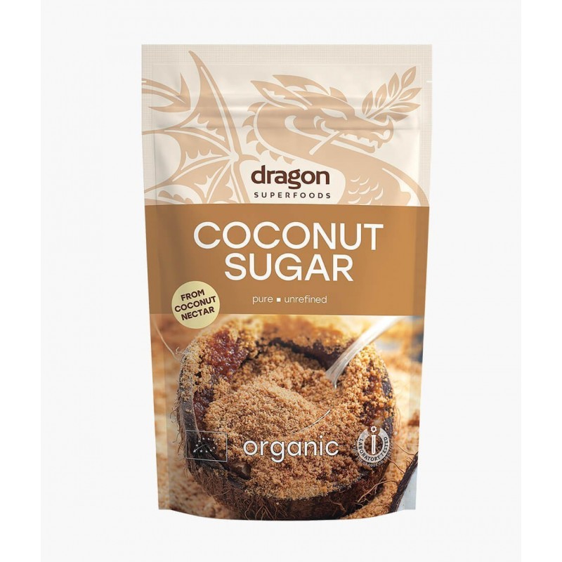 Kokosų cukrus, ekologiškas, Dragon Superfoods, 250g