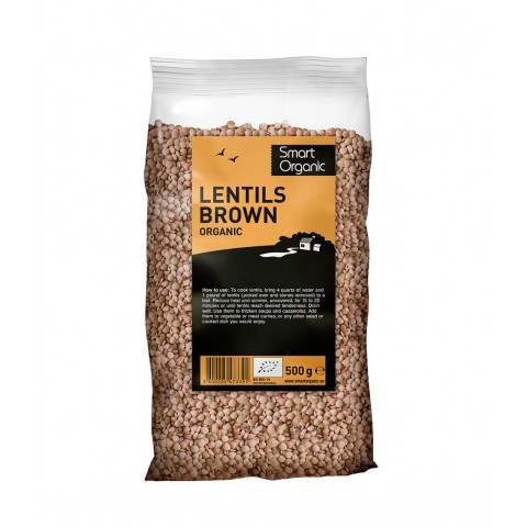 Brown lentils, organic, Smart Organic, 500g