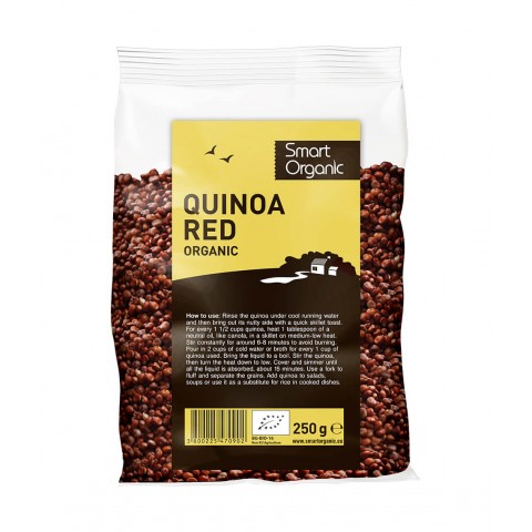 Красная боливийская кинва Quinoa Red, органическая, Smart Organic, 250г