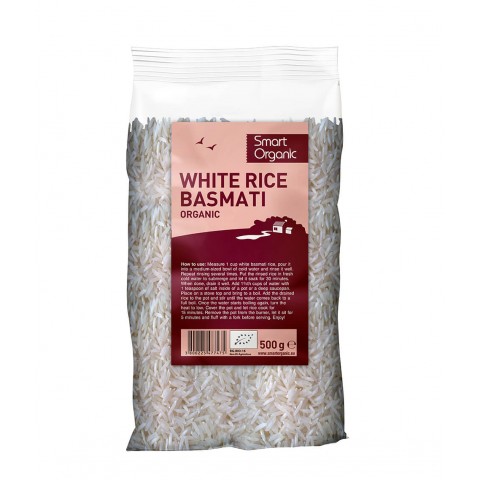 Белый рис Басмати, органический, Smart Organic, 500г