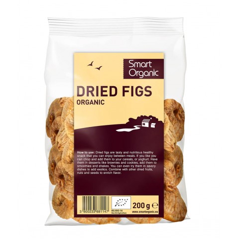 Dried figs, organic, Smart Organic, 200g