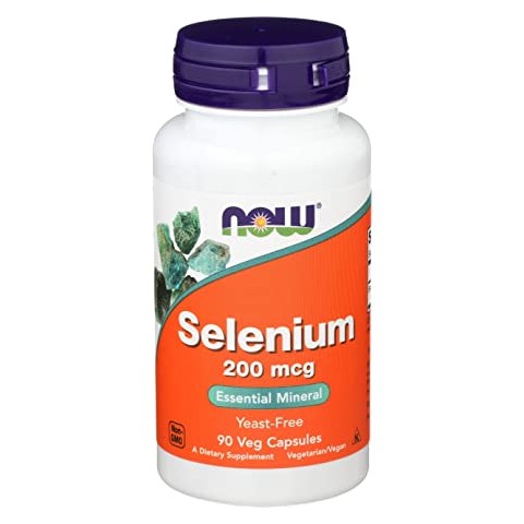 Maisto papildas vitaminas Selenium 200mcg, NOW, 90 kapsulių