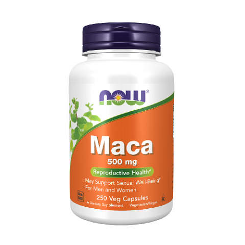 Food supplement Maca 500mg, NOW, 250 capsules