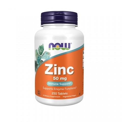 Food supplement Zinc Gluconate 50mg, NOW, 250 tablets