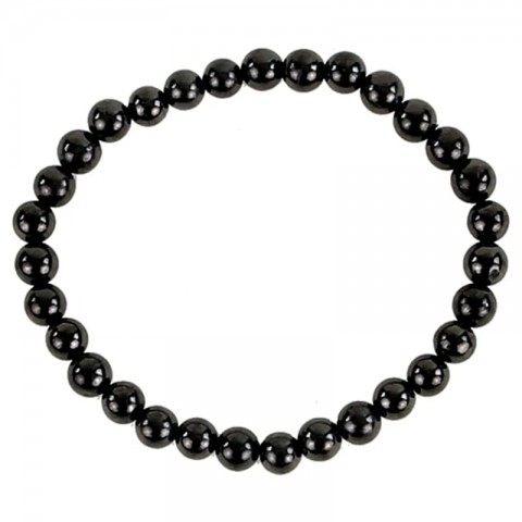 Elastic shungite bracelet, 8mm