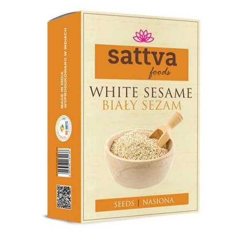 Baltosios sezamų sėklos, Sattva Foods, 100g