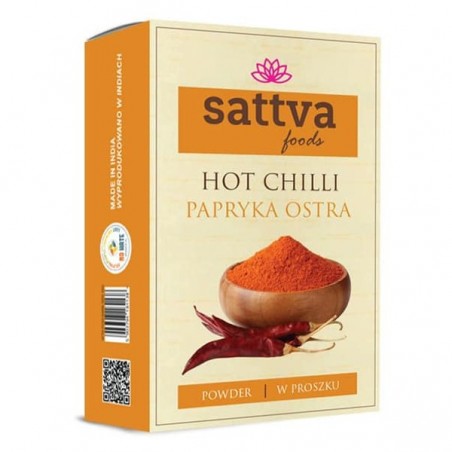 Čili pipirų milteliai, Sattva Foods, 100g