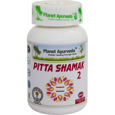 Food supplement Pitta Shamak 2, Planet Ayurveda, 60 capsules