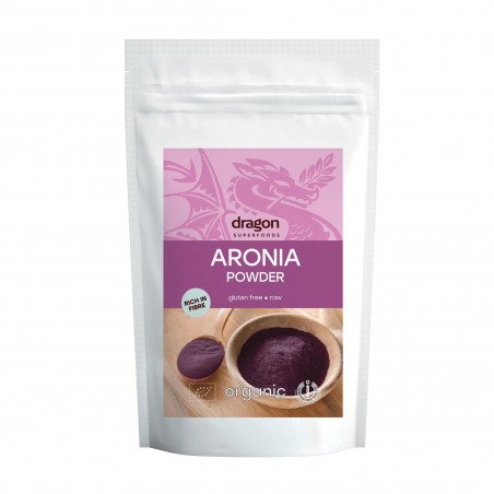 Aronia berry powder, organic, Dragon Superfoods, 200g