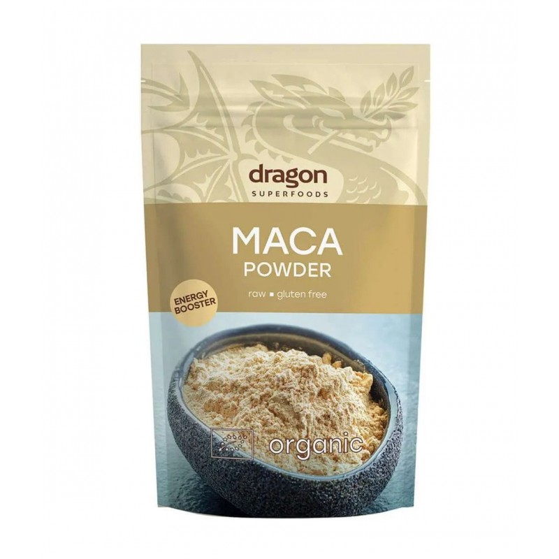 Peruvinės pipirnės milteliai Maca, ekologiški, Dragon Superfoods, 200g