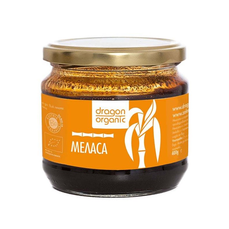 Melasa iš cukranendrių cukraus, ekologiška, Dragon Superfoods, 400g