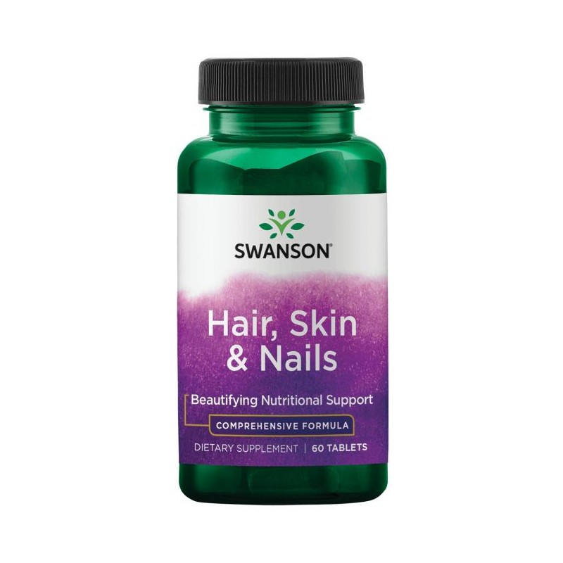 Hair, Skin and Nails Food Supplement, Swanson, 1150mg, 60 tablets