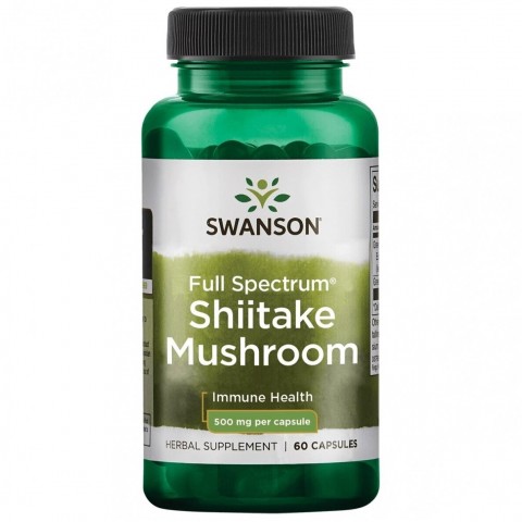 Extract Shiitake, Swanson, 500mg, 60 capsules
