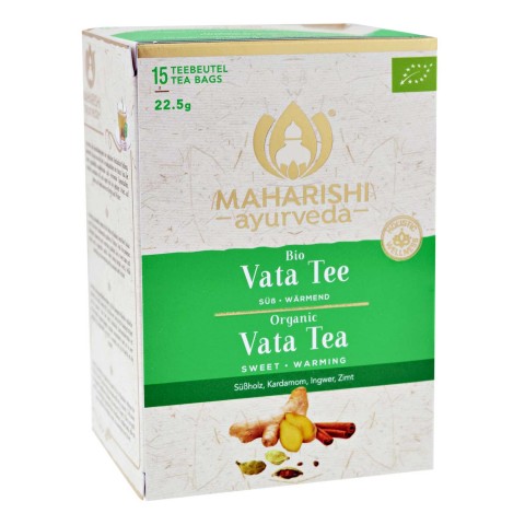 Аюрведический чай с травами и пряностями Вата, Махариши Аюрведа, 15 пакетиков