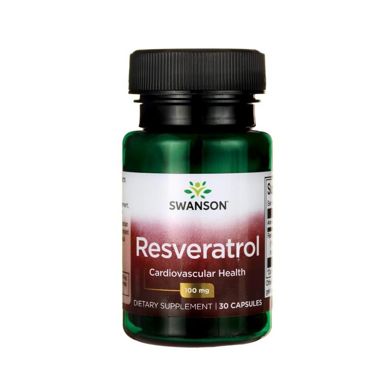 Maisto papildas Resveratrol, Swanson, 100mg, 30 kapsulių
