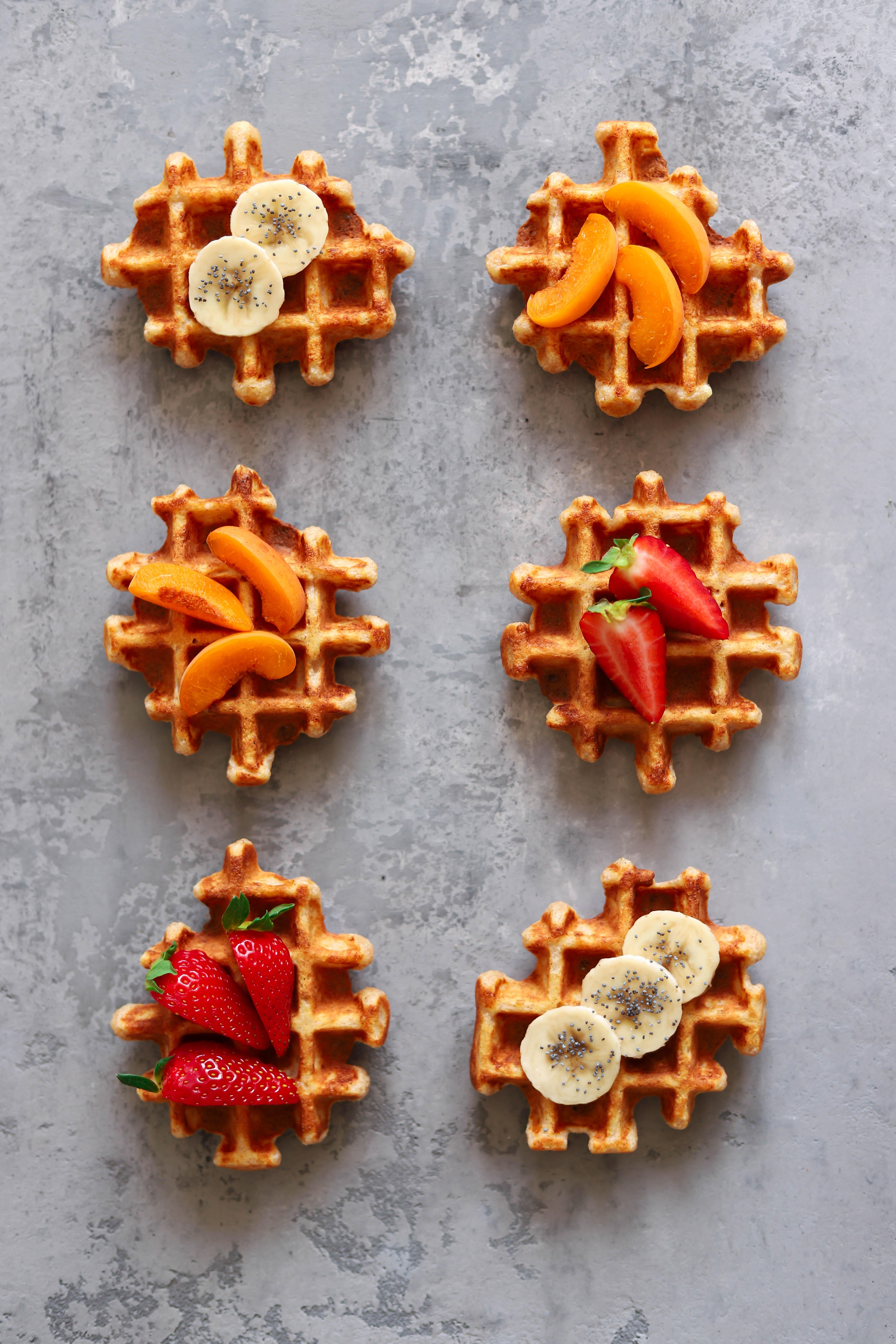 Belgian custard waffles